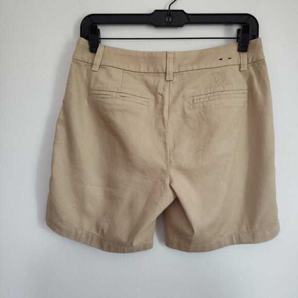 Ladies SZ 2 J Crew Factory Tan Classic Chino Short - Picture 2 of 3
